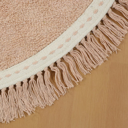 שטיח סאני ג'וי 01 ורוד פודרה עגול SUNNY JOY