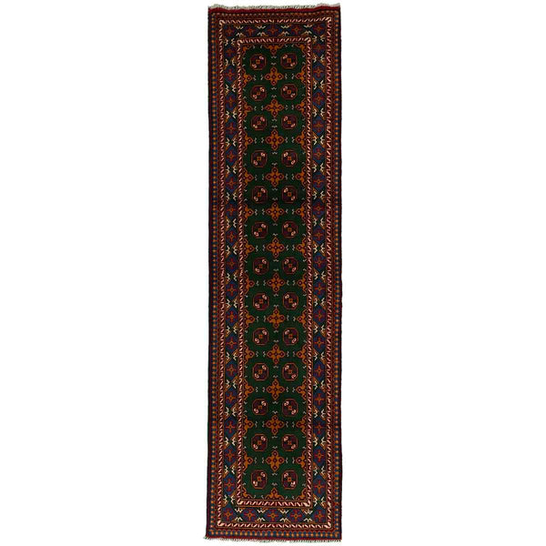 שטיח קאבול ירוק ראנר 310*77 KABUL