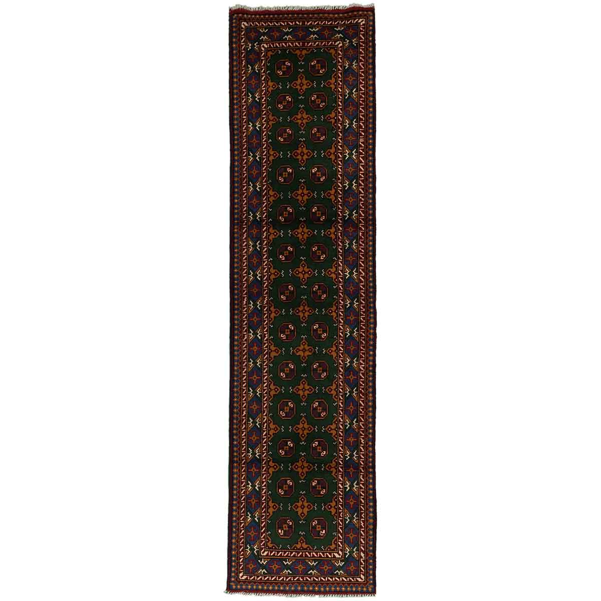 שטיח קאבול ירוק ראנר 310*77 KABUL