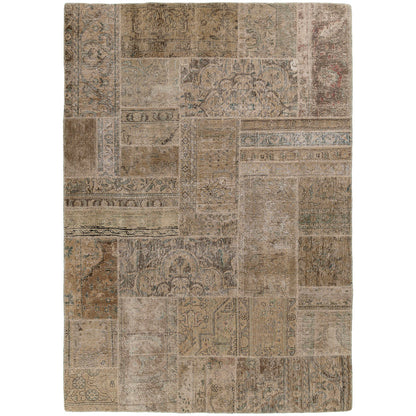 שטיח טלאים חום/בז' 240*170 PATCH