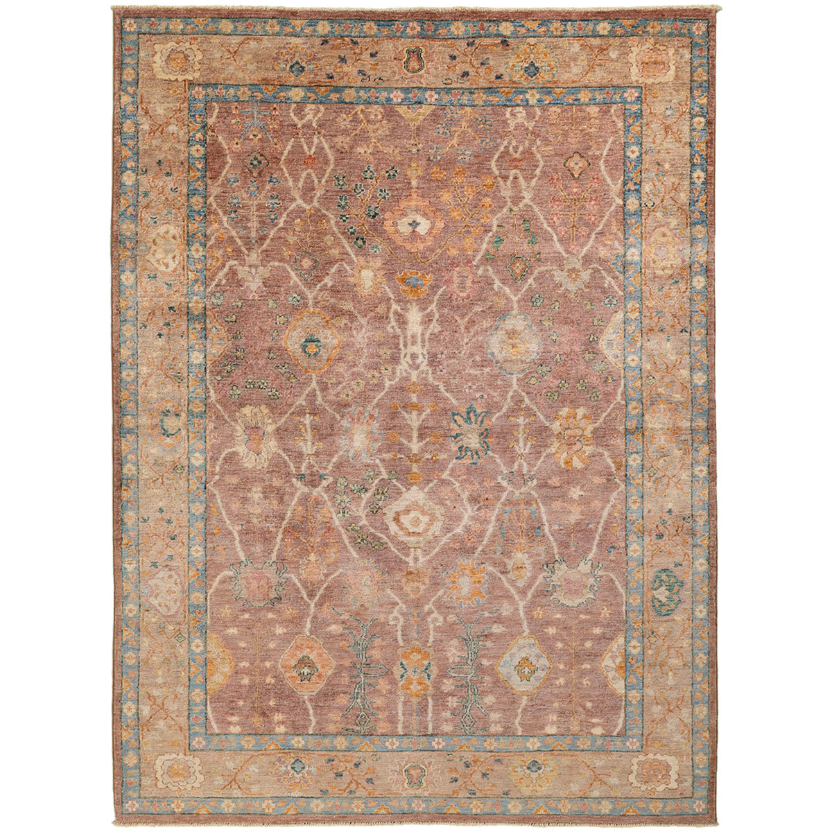 שטיח אושק antique wash חום/צבעוני 232*174 USHAK