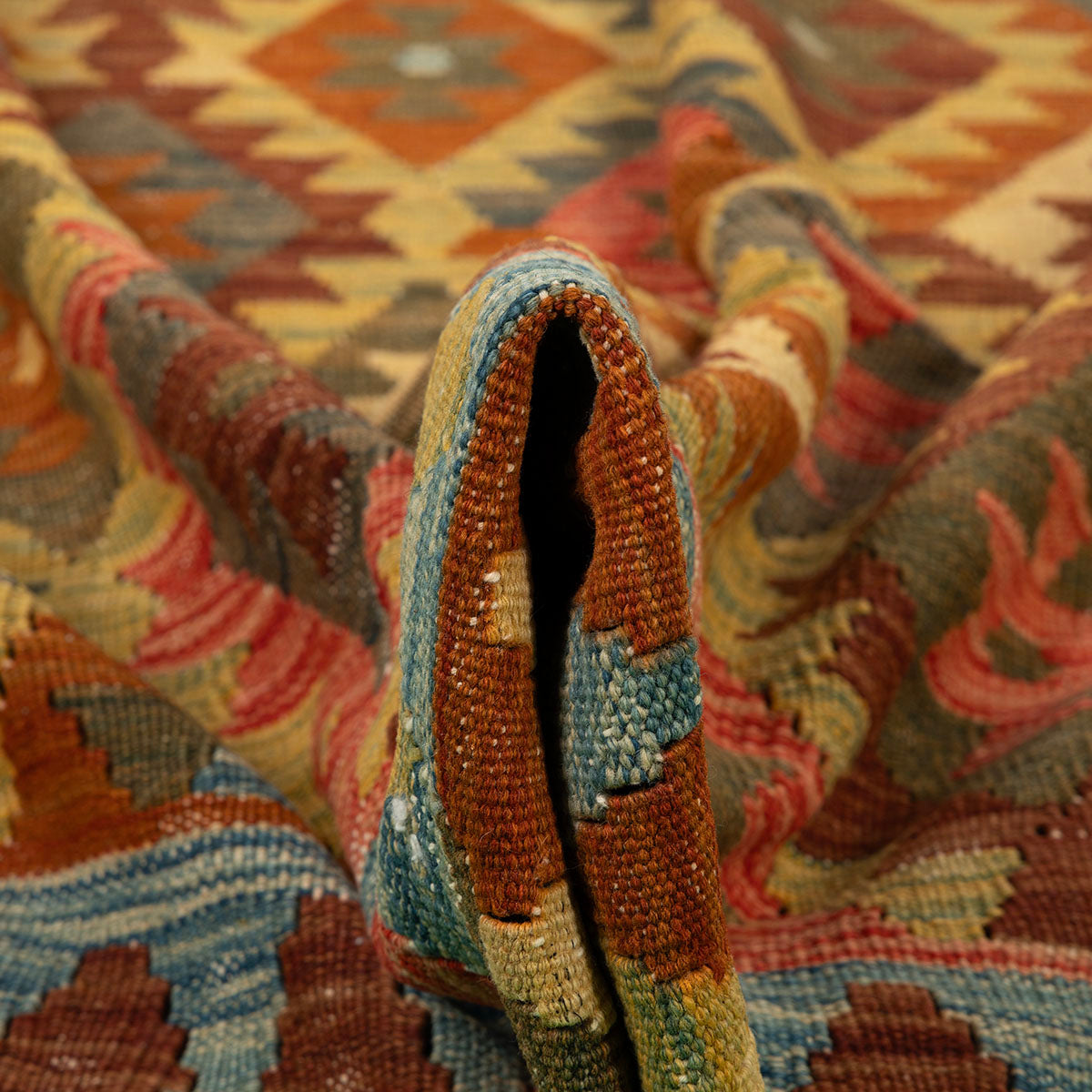שטיח קילים אפגני צבעוני 283*202 KILIM