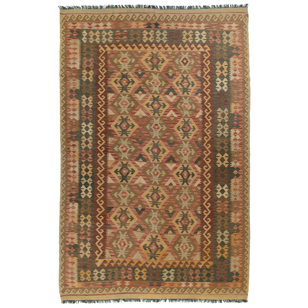 שטיח קילים אפגני צבעוני 298*197 KILIM