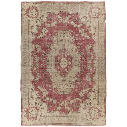 שטיח וינטג' אנטולי צבעוני קרם/ורוד 310*209 VINTAGE