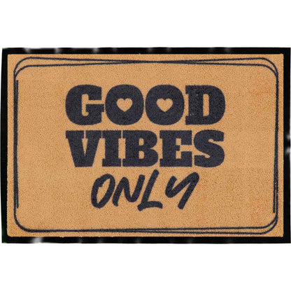 שטיח כניסה גוד וויבס טבעי GOOD VIBES