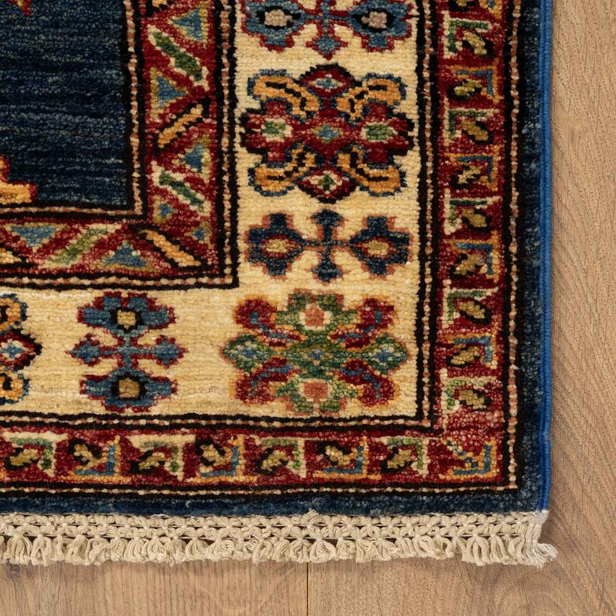 שטיח קזאק -  קייזר כחול ראנר 303*88 KAYZAR