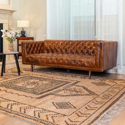 שטיח מאליבו בז'/חום MALIBU