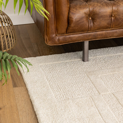 שטיח בלנקה לבן/בז' BLANKA