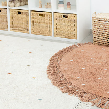 שטיח ג'וי אפרסק עגול JOY