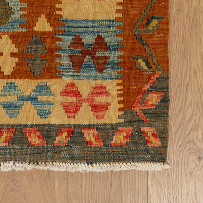 שטיח קילים אפגני צבעוני 283*202 KILIM