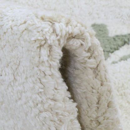 שטיח אלף בית קרם עגול ALPHABET