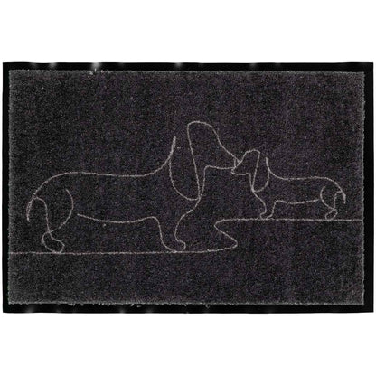 שטיח כניסה פאפי שחור PAPI