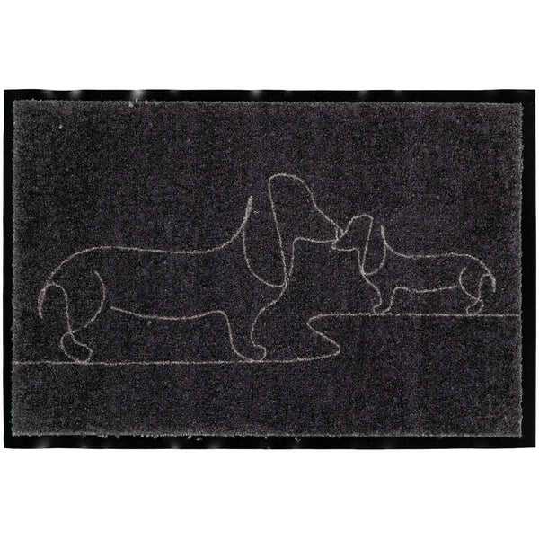שטיח כניסה פאפי שחור PAPI