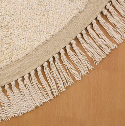 שטיח ג'וי 02 קרם/בז' עגול JOY