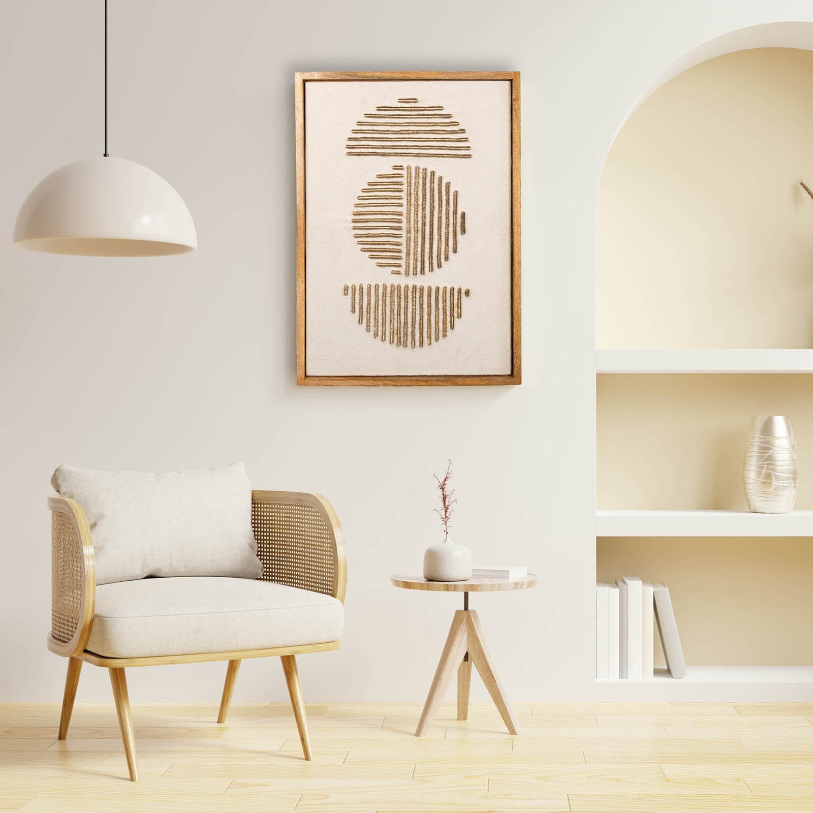 תמונה מסגרת עץ CIRCLES