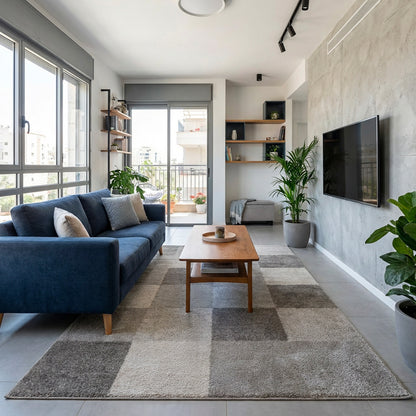 שטיח דמקה קרם/בז' DAMKA