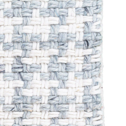 שטיח גפן חלות עבות 04 כחול/תכלת עם פרנזים | השטיח האדום