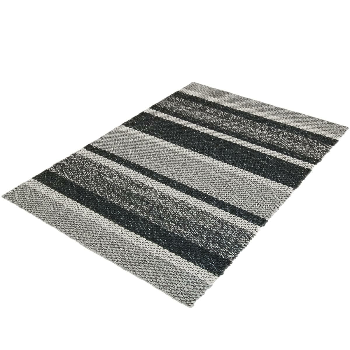 שטיח גפן חלות עבות 02 אפור/שחור | השטיח האדום