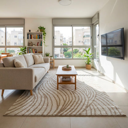 שטיח גלים קרם GALIM