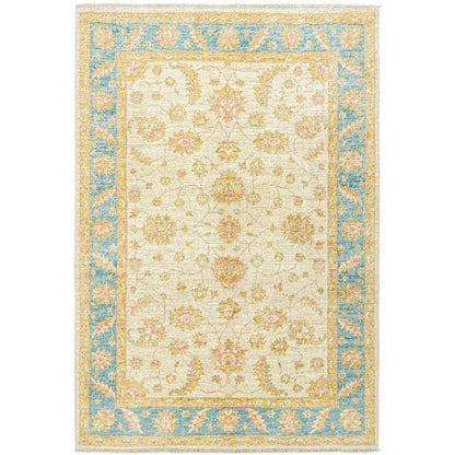 שטיח סופר זיגלר 00 קרם/תכלת 174*120 SUPER ZIGLER