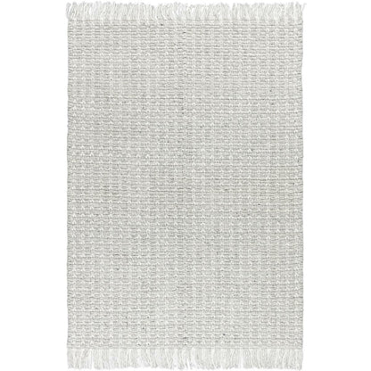 שטיח גפן חלות עבות 04 אפור בהיר עם פרנזים | השטיח האדום