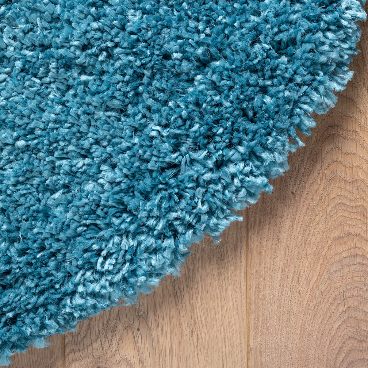 שטיח שאגי קטיפה פארמה 02 תכלת עגול | השטיח האדום