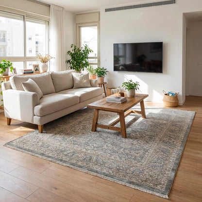 שטיח לינאה קרם/אפור LINEA