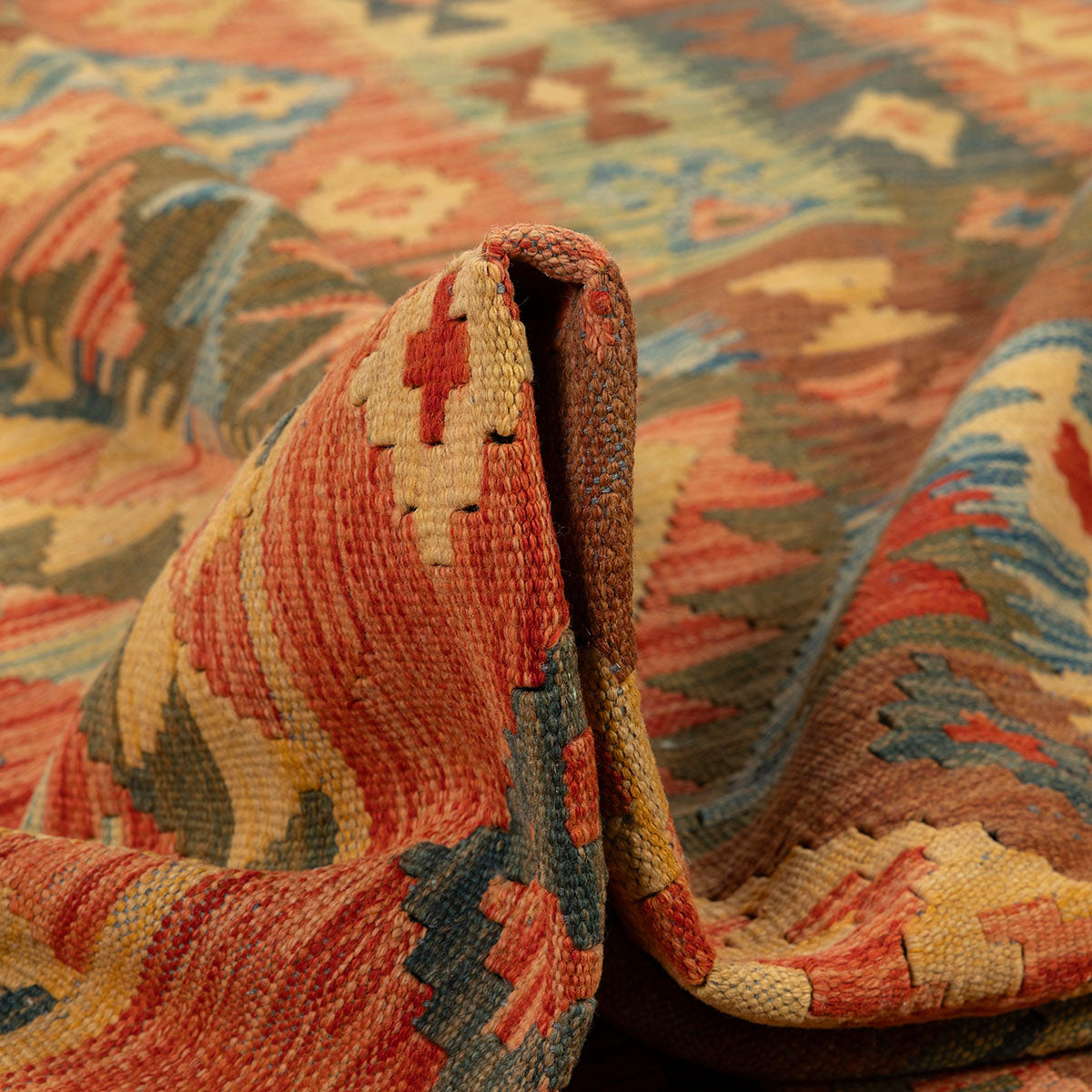 שטיח קילים אפגני צבעוני 294*189 KILIM