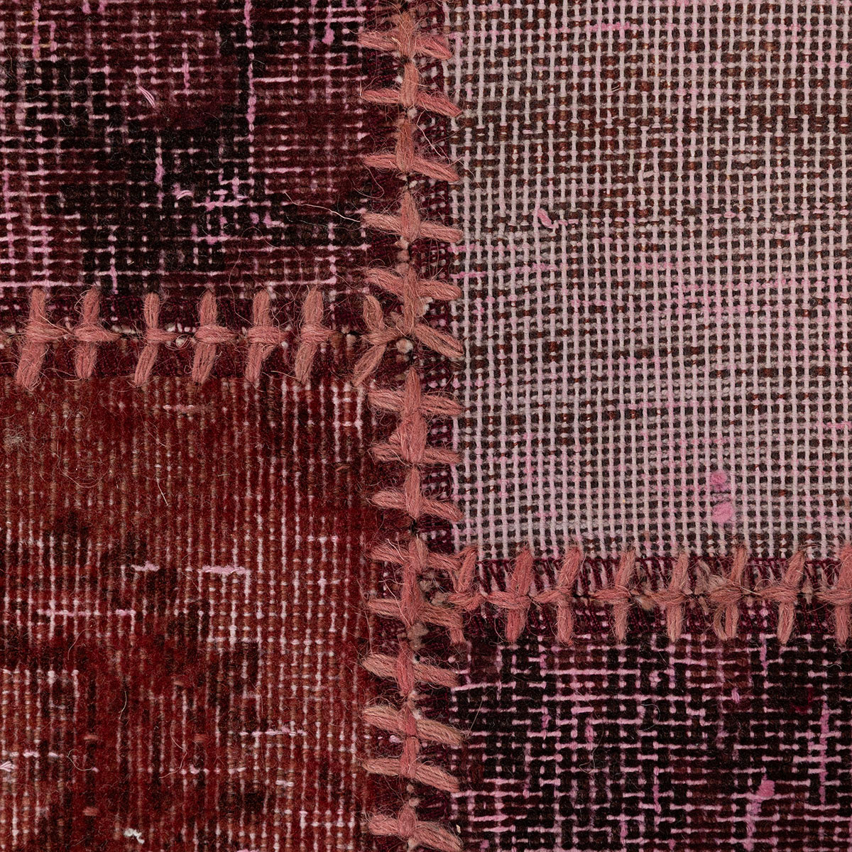 שטיח טלאים אדום/סגול 215*155 PATCH
