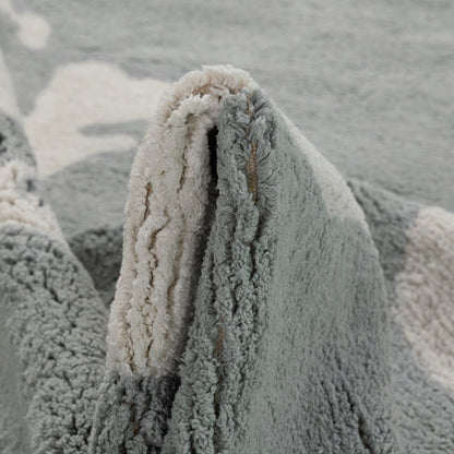 שטיח גלובוס אפור עגול GLOBUS