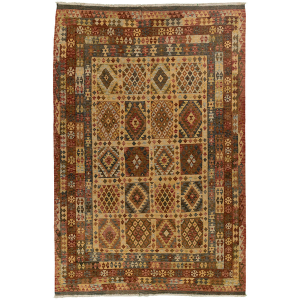 שטיח קילים אפגני צבעוני 310*203 KILIM