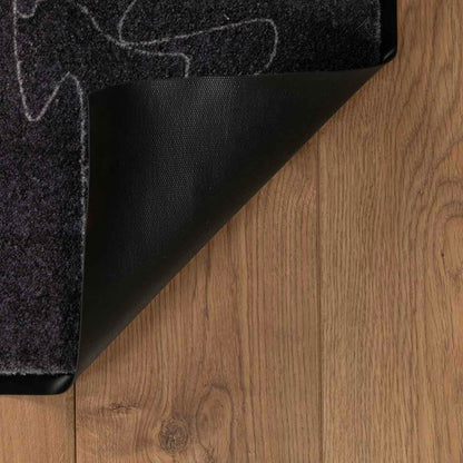 שטיח כניסה פאפי שחור PAPI