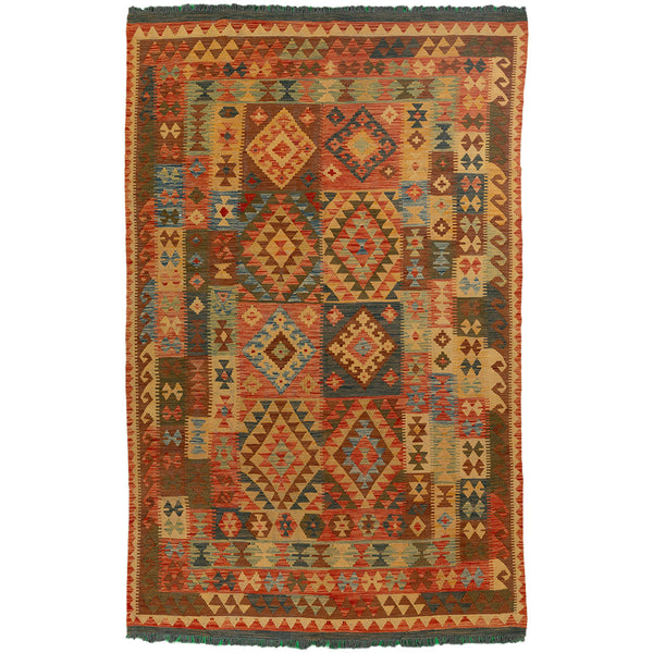 שטיח קילים אפגני צבעוני 294*189 KILIM