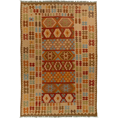שטיח קילים אפגני צבעוני 295*197 KILIM