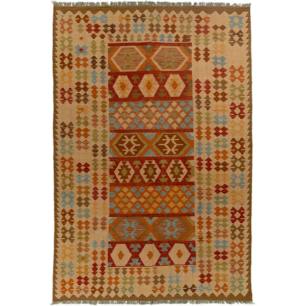 שטיח קילים אפגני צבעוני 295*197 KILIM