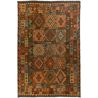 שטיח קילים אפגני צבעוני 303*198 KILIM