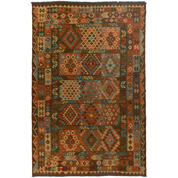 שטיח קילים אפגני צבעוני 303*198 KILIM