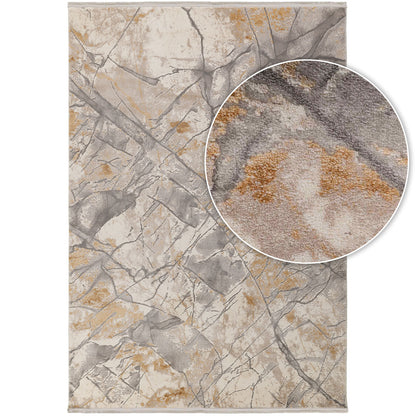 שטיח ברצלונה 02 אפור/צהוב BARCELONA