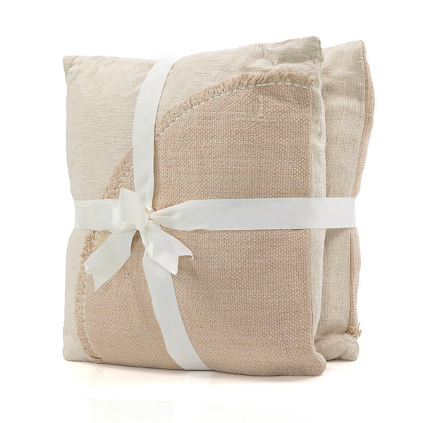 זוג כריות ג'ני 01 קרם 45*45 JENNY