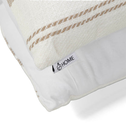 זוג כריות סילבי לבן\בז' 45*45 SYLVIE