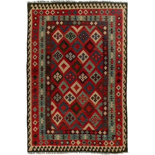 שטיח קילים אפגני צבעוני 293*195 KILIM
