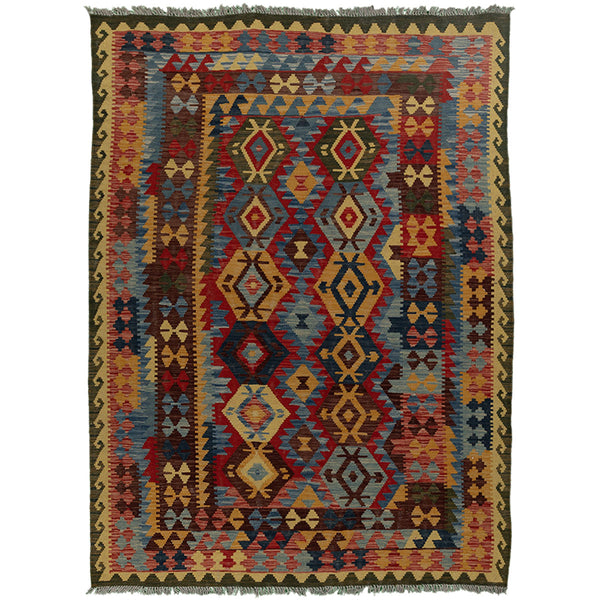 שטיח קילים אפגני צבעוני 237*174 KILIM