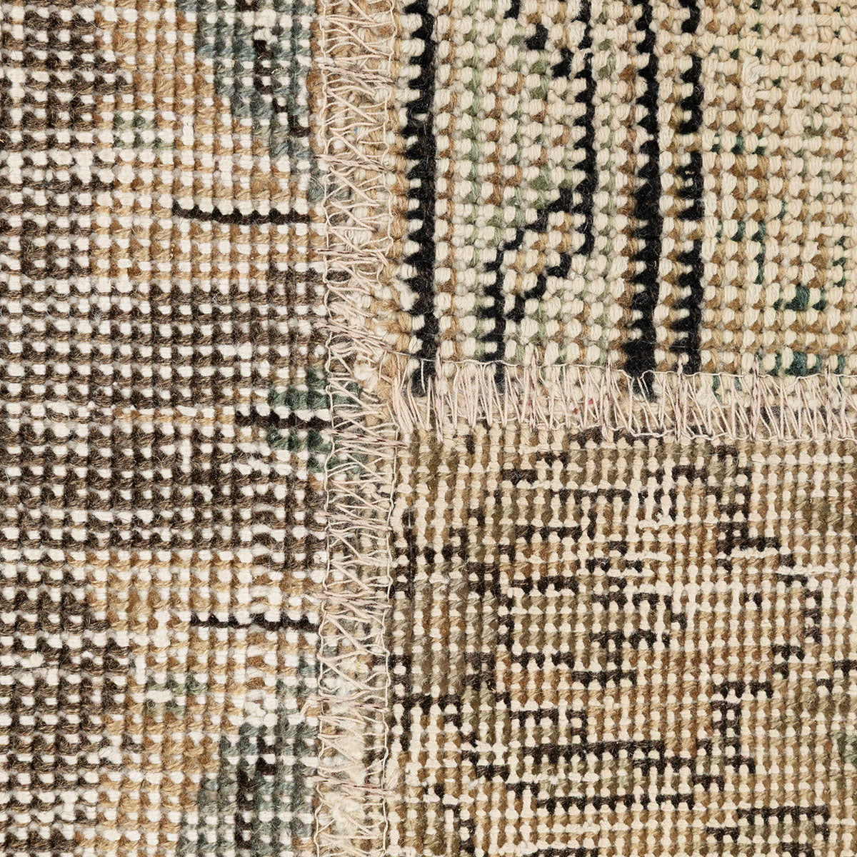 שטיח טלאים חום/בז' 240*170 PATCH