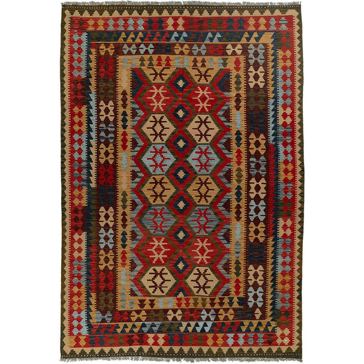 שטיח קילים אפגני צבעוני 292*199 KILIM