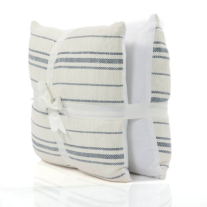 זוג כריות נינה לבן\כחול 45*45 NINA