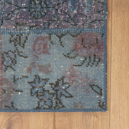 שטיח טלאים כחול/סגול 240*171 PATCH