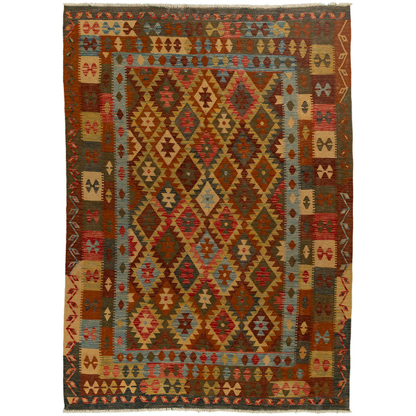 שטיח קילים אפגני צבעוני 283*202 KILIM