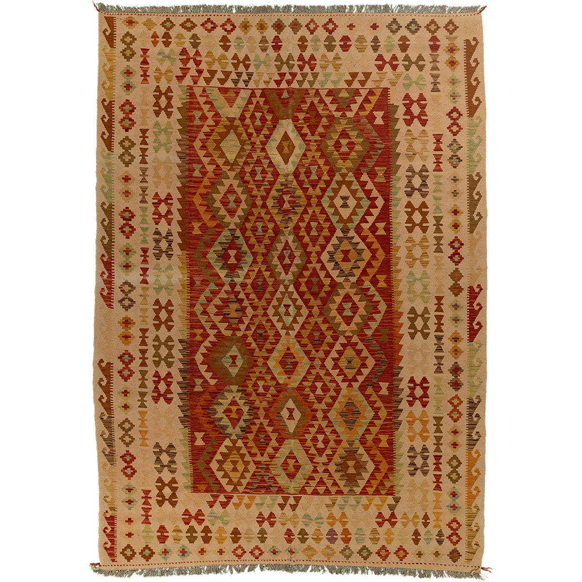 שטיח קילים אפגני צבעוני 290*203 KILIM
