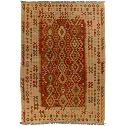 שטיח קילים אפגני צבעוני 290*203 KILIM