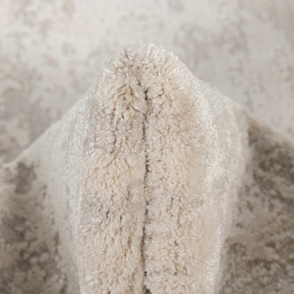 שטיח אליסיום אפור בהיר עגול ELYSIUM